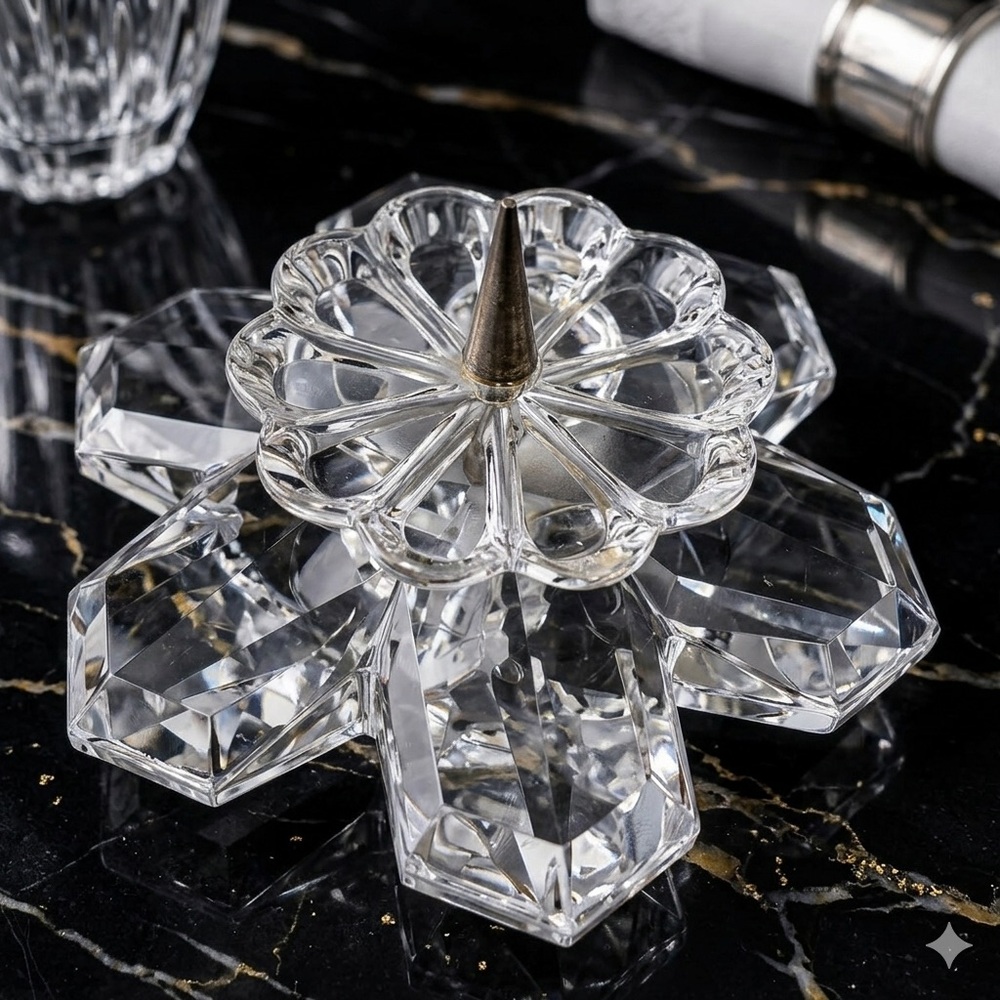 SWAROVSKI 7600 NR 101 Snowflake Candleholder’s Pin Style
